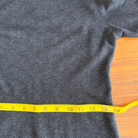 James Perse Charcoal Gray Cotton Knit Wide Neck Sheath Dress Small - Picture 11 of 12